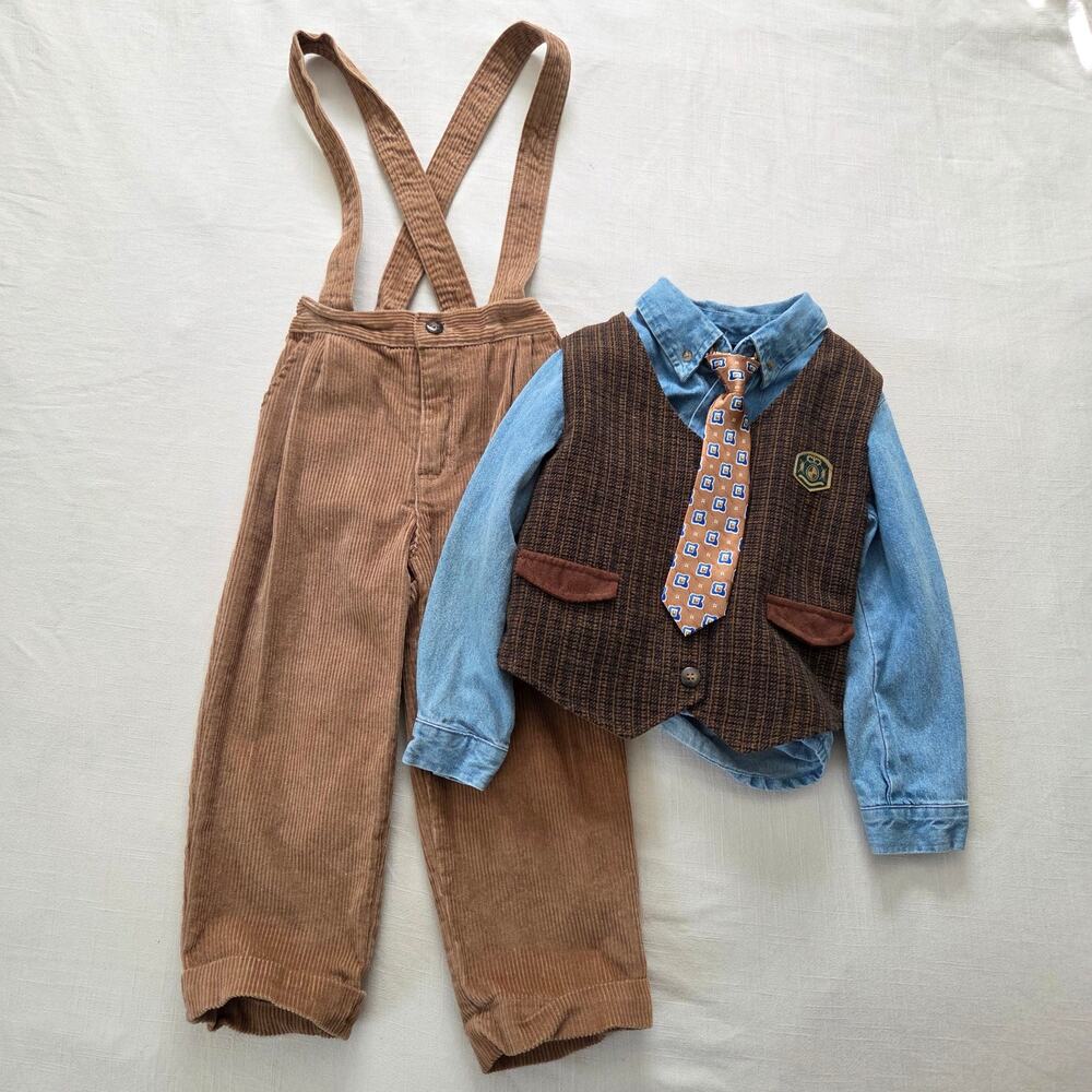 Vintage Boys 4-Piece Matching Set 4t